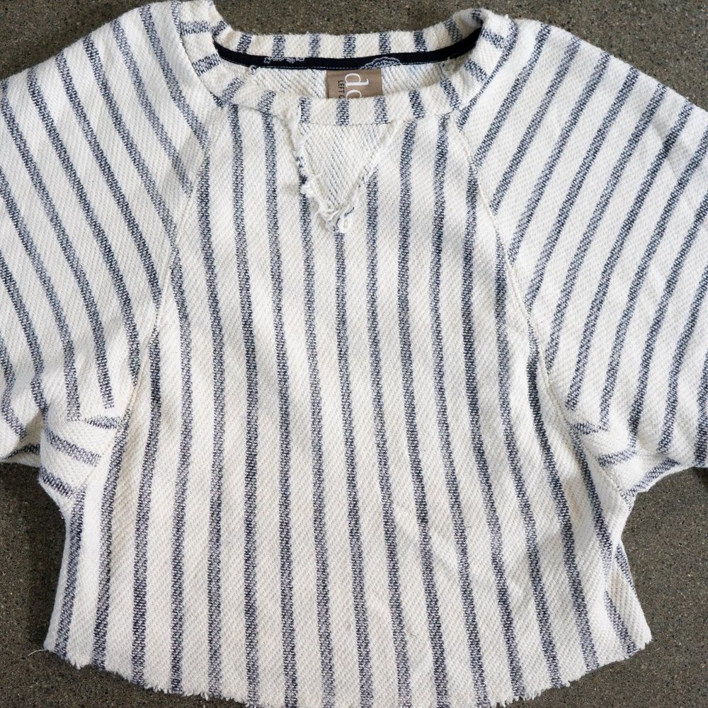 Anthropologie Dolan Coastal Stripes Terry Pullover